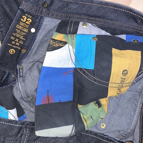 TAKESHY KUROSAWA Retro Japanese Rocker Made in Italy Jeans - Picture 7 of 8